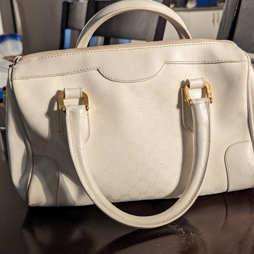 Vintage Gucci Leather/Canvas handbag